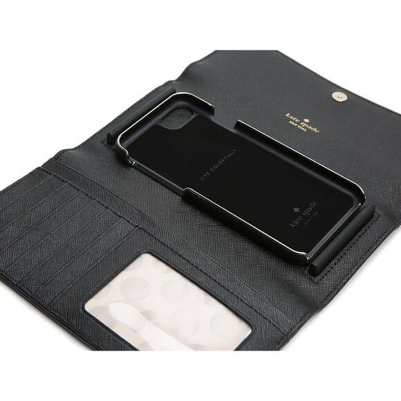 Kate Spade Black Kate Spade IPHONE 7/8 LEATHER WALLET - Picture 2 of 15